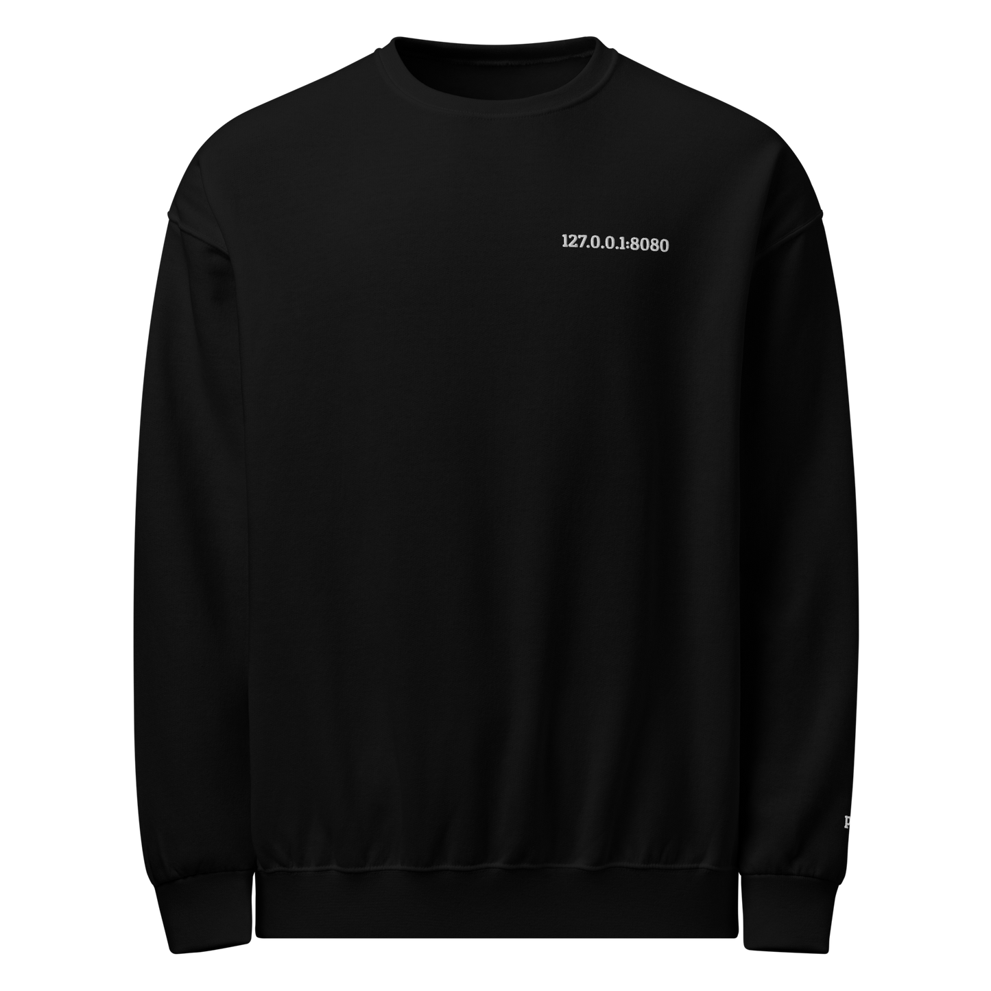 Black P2M Crewneck -Doc 8080 Design