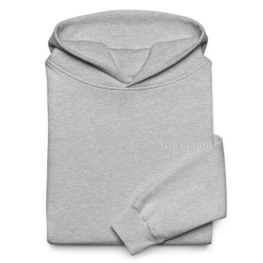 Grey P2M Hoodie -Doc 8080 Design